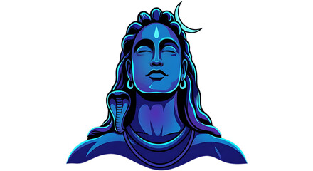 Maha Shivratri Shiv Illustration Transparent PNG for Sacred Editorial Design