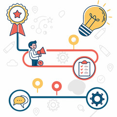 vector illustration of infographic elements