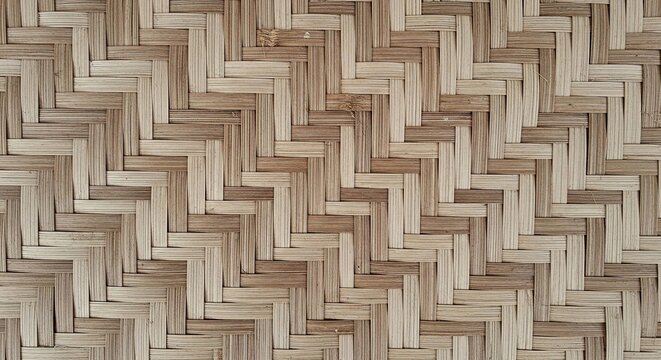 Traditional woven bamboo texture background, natural handmade wicker pattern