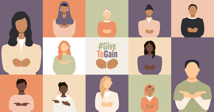 International Women's Day 2026 banner. #GiveToGain