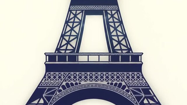 E Page Page Pageiffel Tower Graphic Illustration.