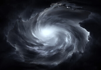 Blurred Swirl in the Clouds