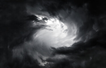 Blurred Swirl in the Clouds