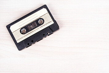 Audio Tape Cassette closeup