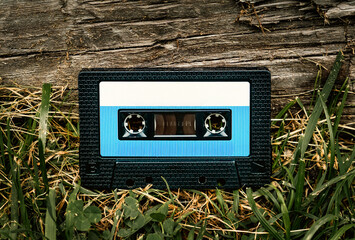 Audio Tape Cassette closeup