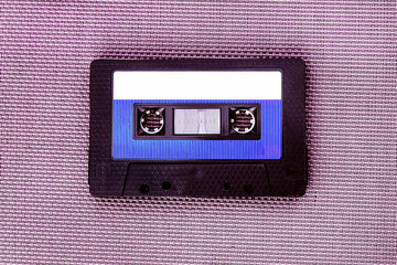 Audio Tape Cassette closeup
