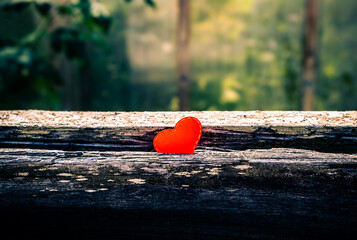 Red Heart Shape closeup