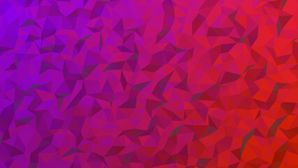 Fototapeta premium Geometric purple red pattern, triangle texture, colorful gradient wallpaper, modern mosaic design, digital faceted surface, vibrant crystal art, 3d style backdrop