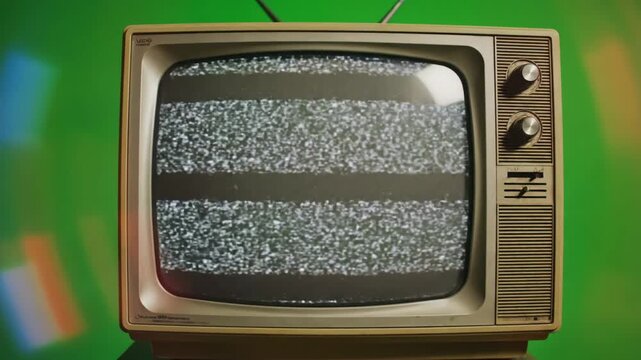 Green Screen vhs motion overlay footage effect of an old tv with a kinescope on rounded edges the retro grainy noise light leaks glitches chroma key scene 3 distortion, overlay, glitch, static noise