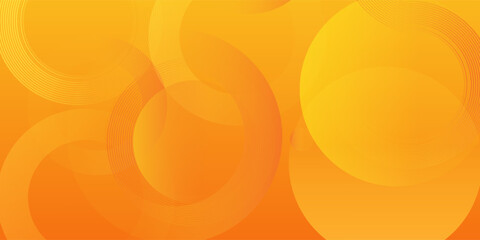 Abstract orange background with overlapping circles. The background features a smooth, orange gradient texture. Vibrant orange tones dominate