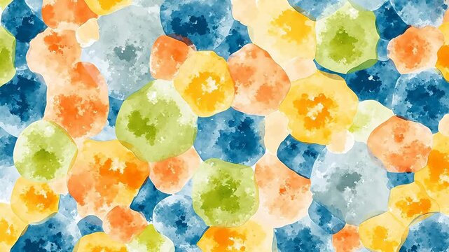 Colorful abstract watercolor circles