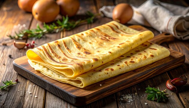 Norwegische Lefse aus Kartoffelteig