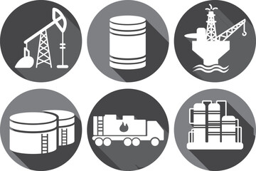 Oil industry petroleum pump jack