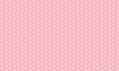 White flowers on pink background pattern