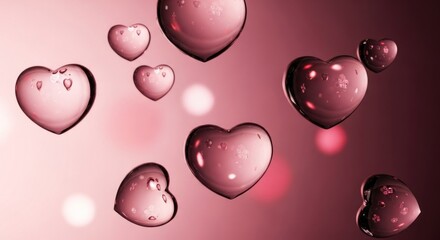 pink heart background