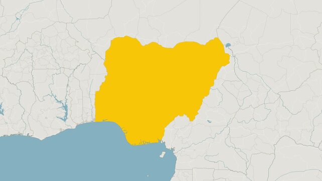 World Map Country Zoom Animation - Niger