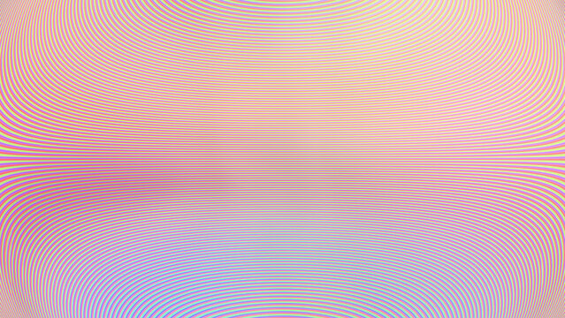 Abstract colorful moire wave pattern with vibrant pastel lines creating dynamic optical illusion effect for creative design projects and modern backgrounds