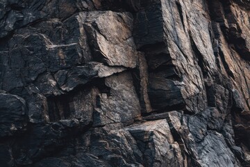 Fototapeta premium Detailed dark stone surface organic texture