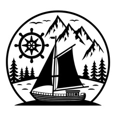 sailing ship silhouette