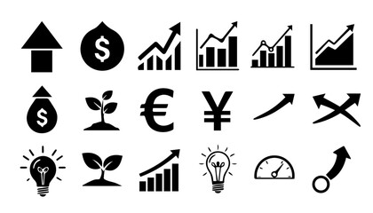 set of vector icons for design