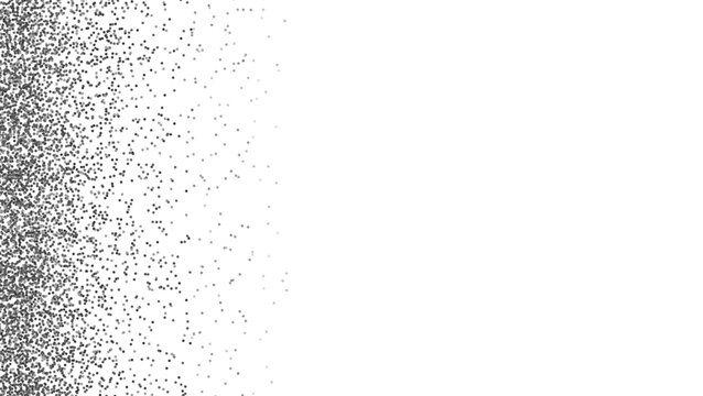 festive silver explosion of shiny confetti in the shape of square frame