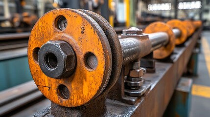 Rusty Industrial Machine Parts.