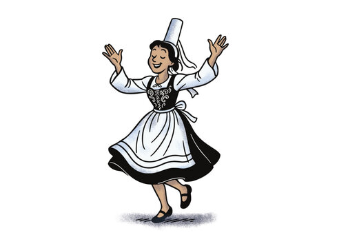 Bretonne qui danse, 