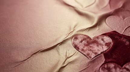 Fototapeta premium pink heart on a wooden background valentine