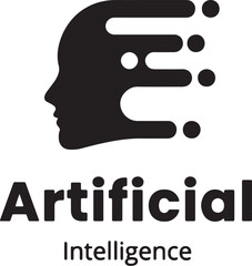 AI & human head silhouette 