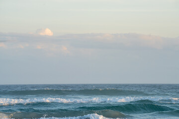 Morning seascape looking over the ocean