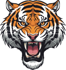 Fototapeta premium tiger head vector