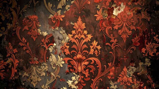 Baroque Wallpaper Backround 
slow animated grunge blending between vintage baroque wallpapers 
