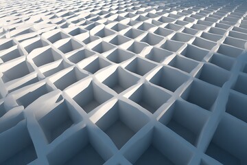 Wavy Distorted White Grid Pattern