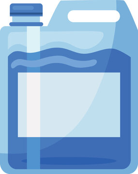 Household cleaner bottle mockup isolated packaging branding presentation vector