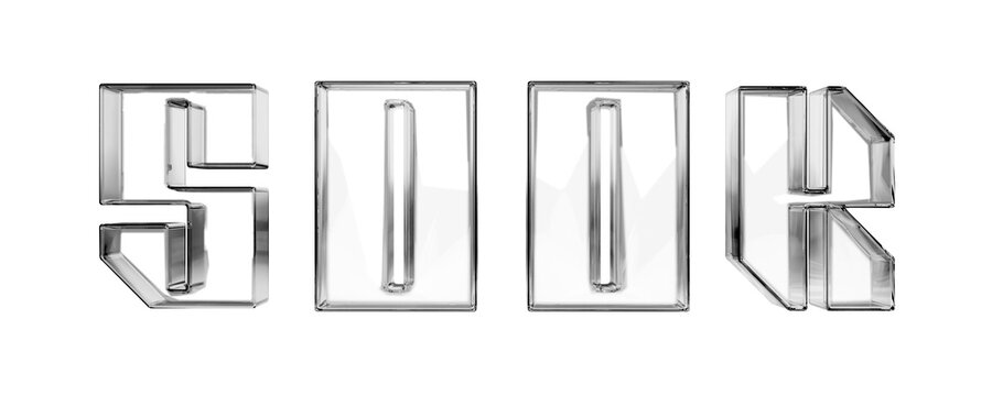 500K Celebration Glasses Text for Followers, High-Resolution 3D Isolated PNG