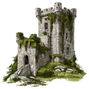Old Irish Castle Clipart PNG