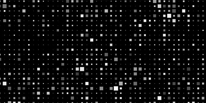Abstract black and white pixel grid background. Square pixels pattern backdrop
