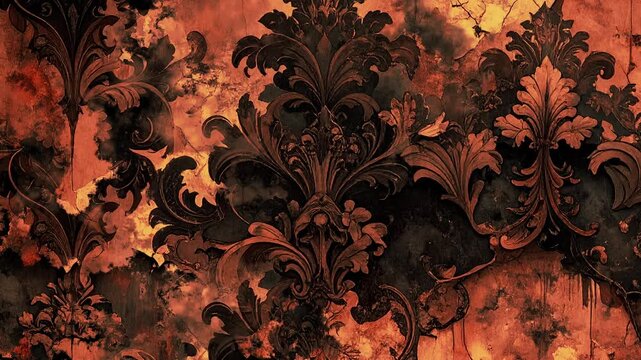 Baroque Wallpaper Backround 
slow animated grunge blending between vintage baroque wallpapers 