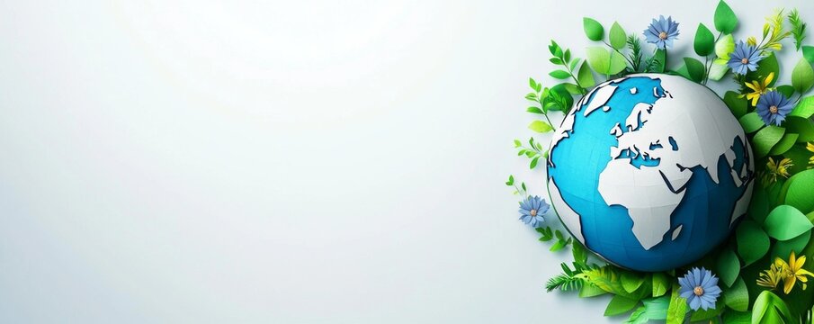 Features a space for custom text related to environmental awareness.