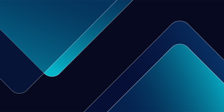 Blue abstract gradient shapes background. Vector illustration
