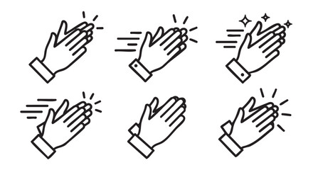 Obraz premium Hand drawn vector illustrations of open palms with lightning symbols