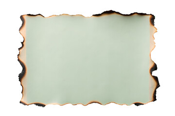 Collection of Burnt and Cracked Paper Piece with Rough Edges Isolated on Transparent Background
