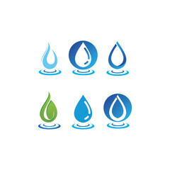 water drop Logo Template vector