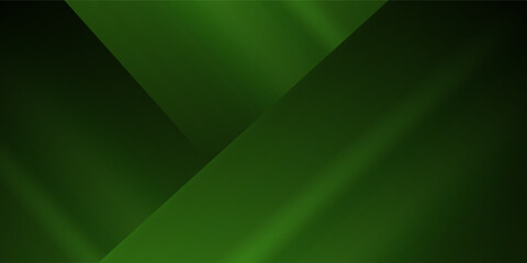 Obraz premium Geometric Green Background with Diagonal Stripes and Gradients.