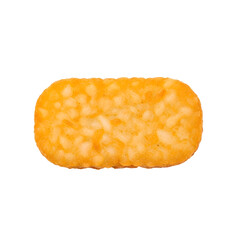 Orange snack piece with transparent background