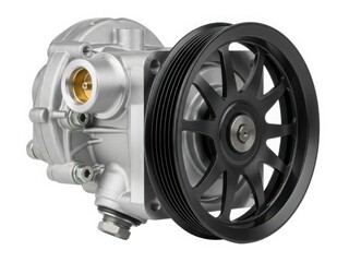 Naklejka premium Automotive water pump with pulley