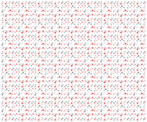 Seamless Red Blue Geometric Pattern White Background Digital
