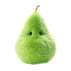 Smiling Pear Digital Art Transparent Background