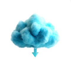 Cloud Computing Download Concept Transparent Background