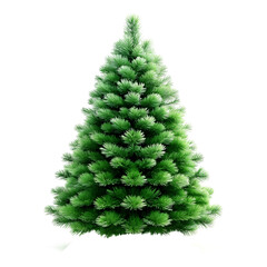 Artificial Green Christmas Tree Isolated Transparent